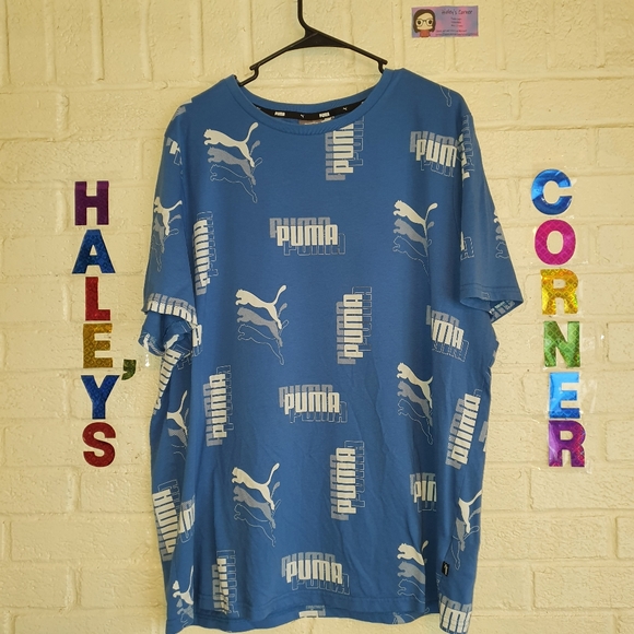 Puma Men's Power All-Over Print Graphic T-shirt Size 2XL - Picture 1 of 4